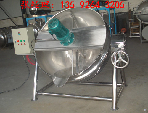 不銹鋼可傾式夾層鍋設(shè)備  電加熱304夾層鍋